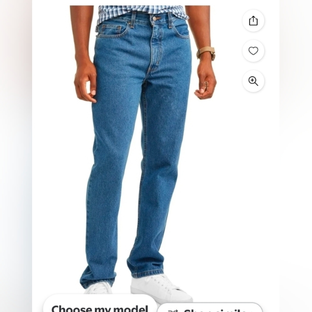 Wrangler Men's Regular Seat and Thigh Straight Leg Opening Regular Fit